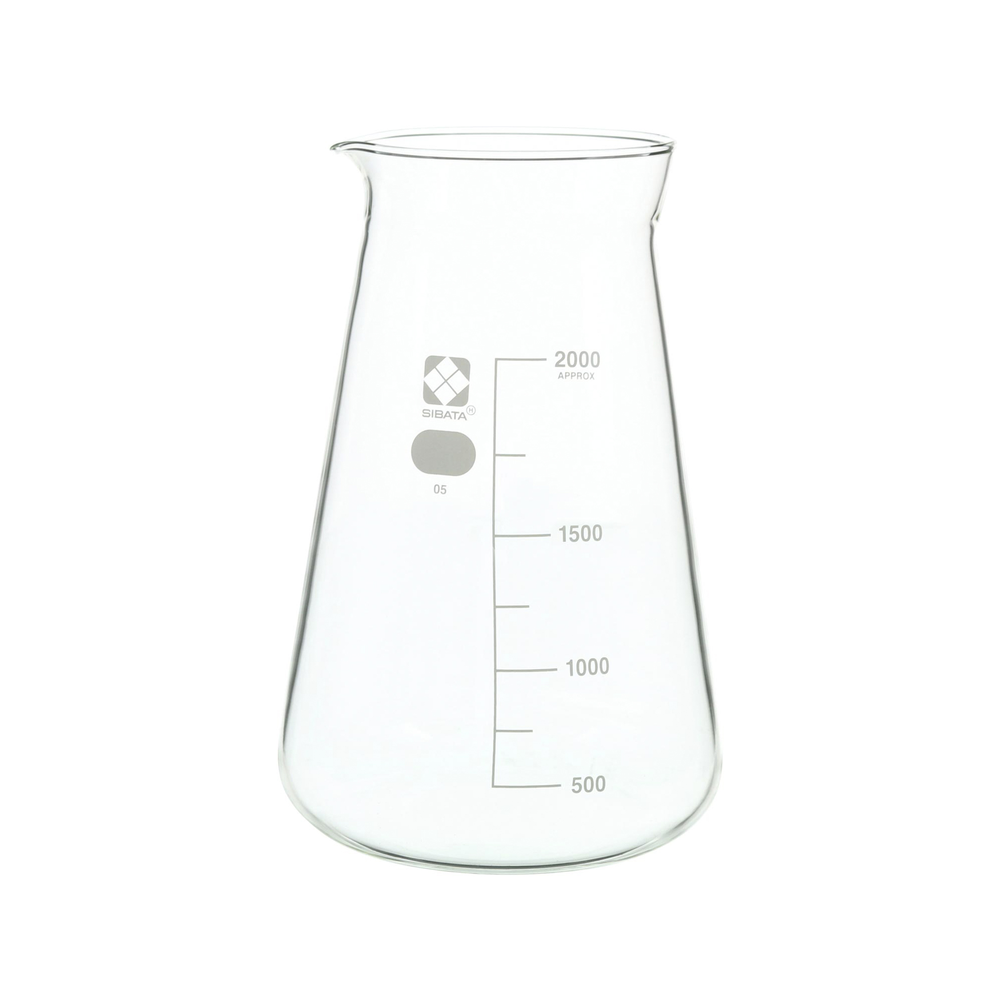 SIBATA柴田科學(xué)    錐形燒杯，帶近似刻度，50毫升，10個(gè)裝 010050-50A