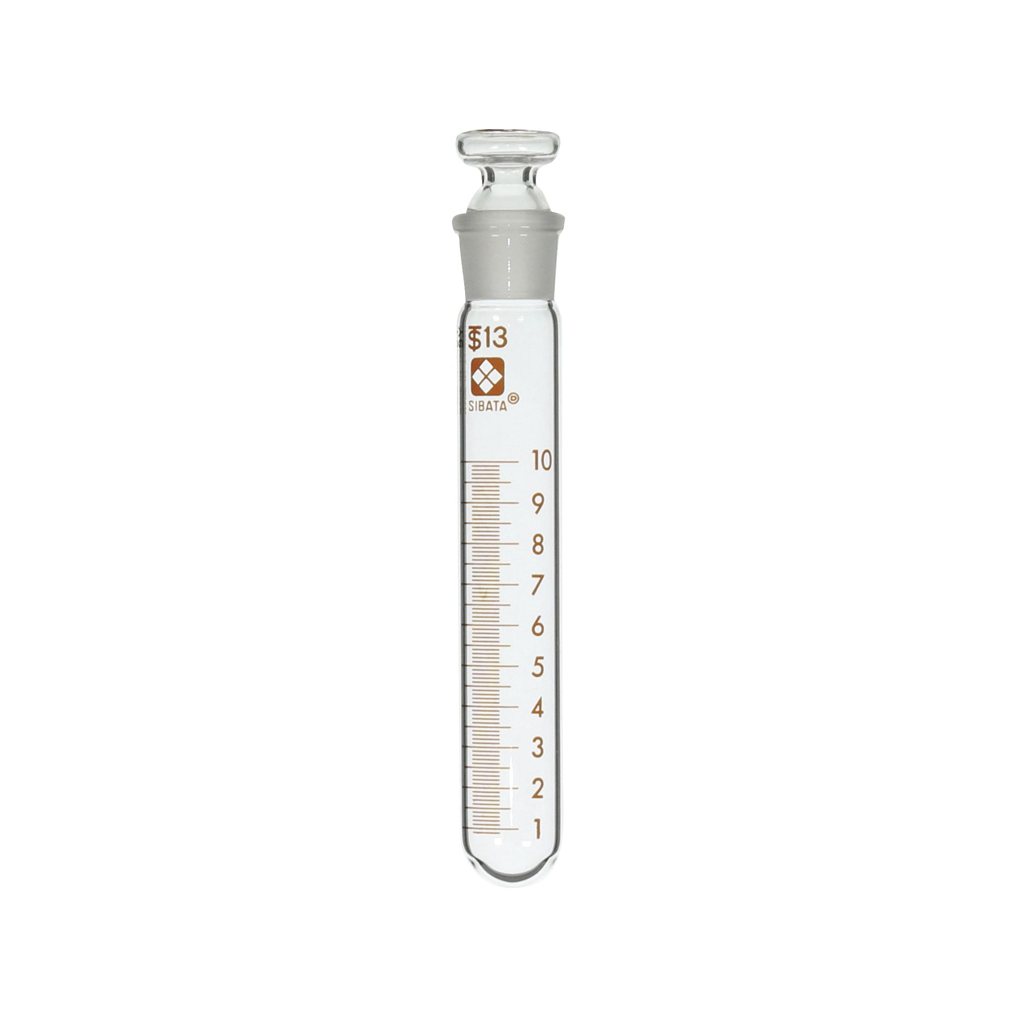 SIBATA柴田科學(xué)    標(biāo)準(zhǔn)錐形塞離心管，圓底，帶刻度，10 mL，10 支裝010280-15107A