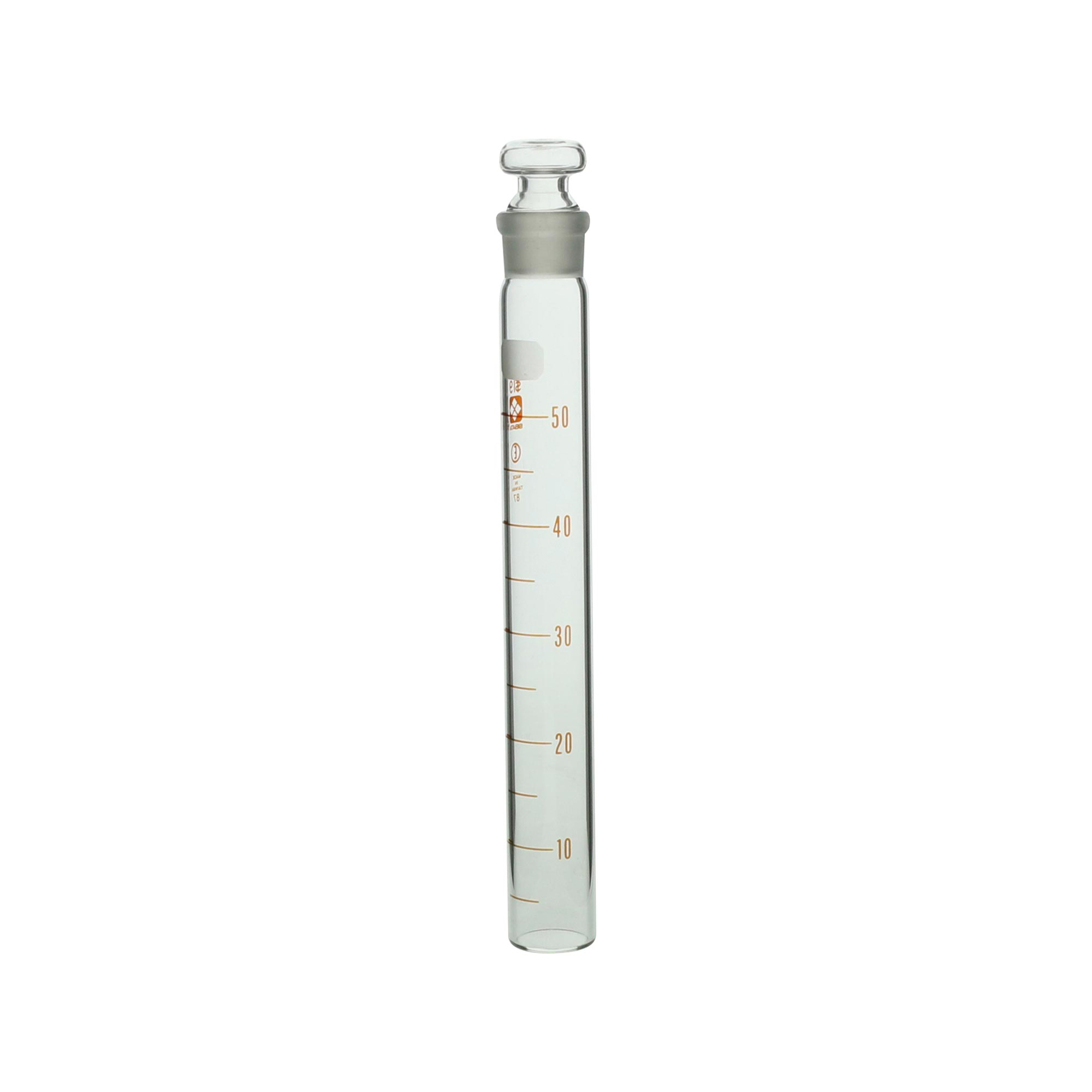 SIBATA柴田科學(xué)   普通滑動塞比色管，平塞，棕色刻度，50mL，10支裝008480-51A