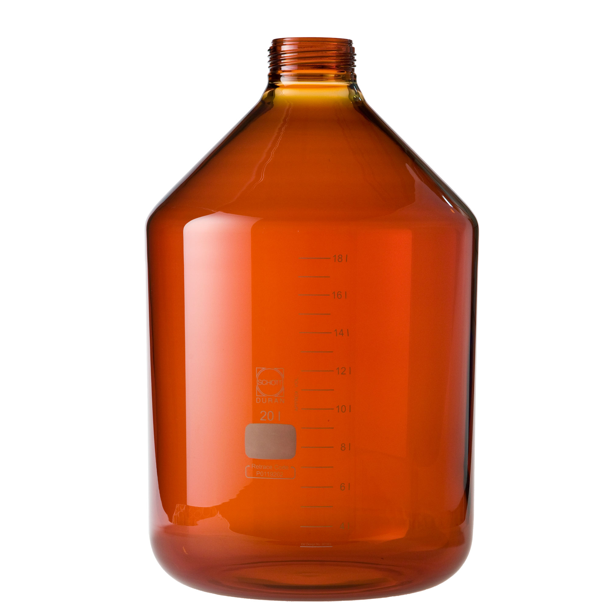 SIBATA柴田科學(xué)    耐熱螺旋蓋瓶，寬口，棕紅色，僅瓶子，1000毫升，10個(gè)裝017250-110005A