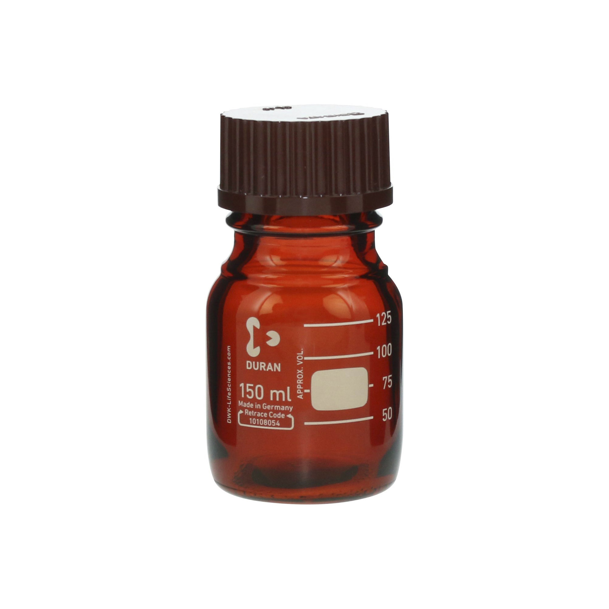 SIBATA柴田科學(xué)  耐熱螺旋蓋瓶，棕紅色，紅色瓶蓋，150毫升，10個(gè)裝017210-1501A