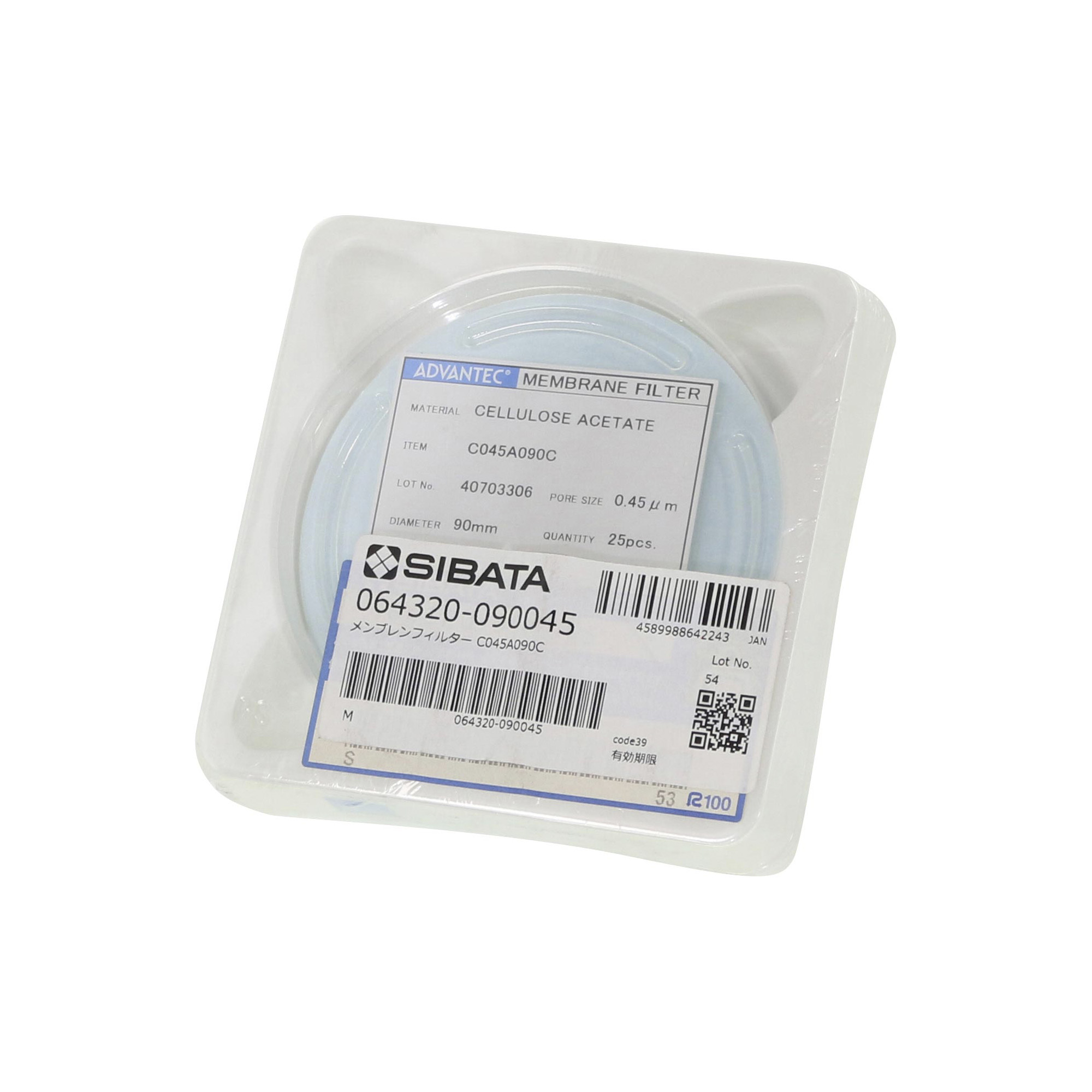 SIBATA柴田科學(xué)  膜過濾器 C045A090C（25 片）064320-090045